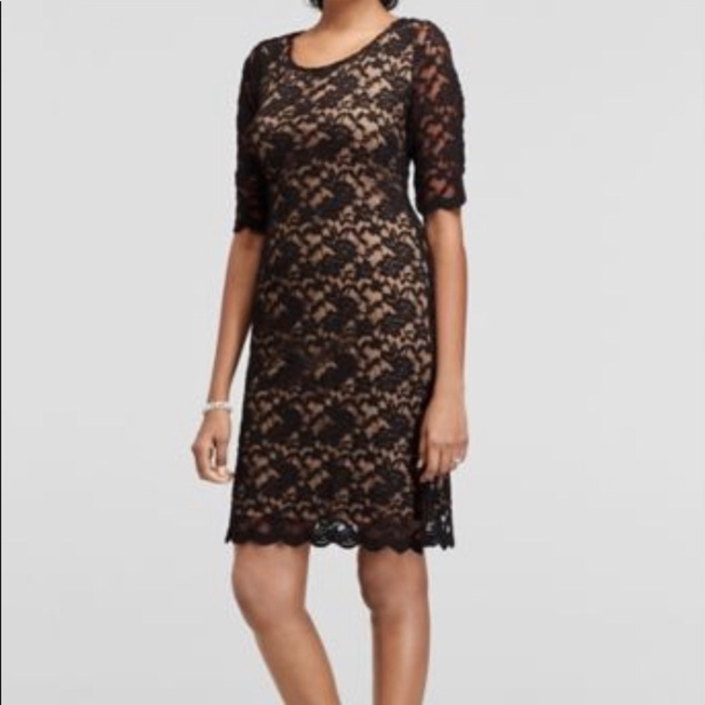 Black lace dress